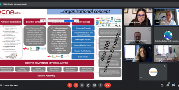 Screenshot of the online launch event for EduSafe